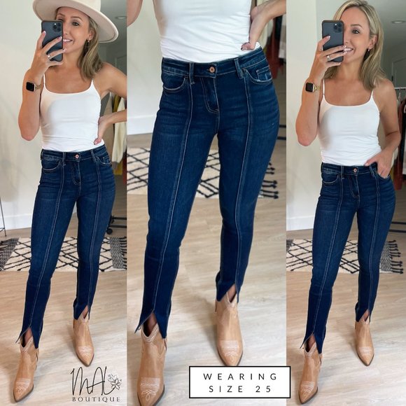 Janelle Stem Hemline Skinny Jean - Picture 2 of 12